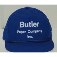 Butler Paper Company Snapback Trucker Hat Blue Mesh Cap  eb-81589441